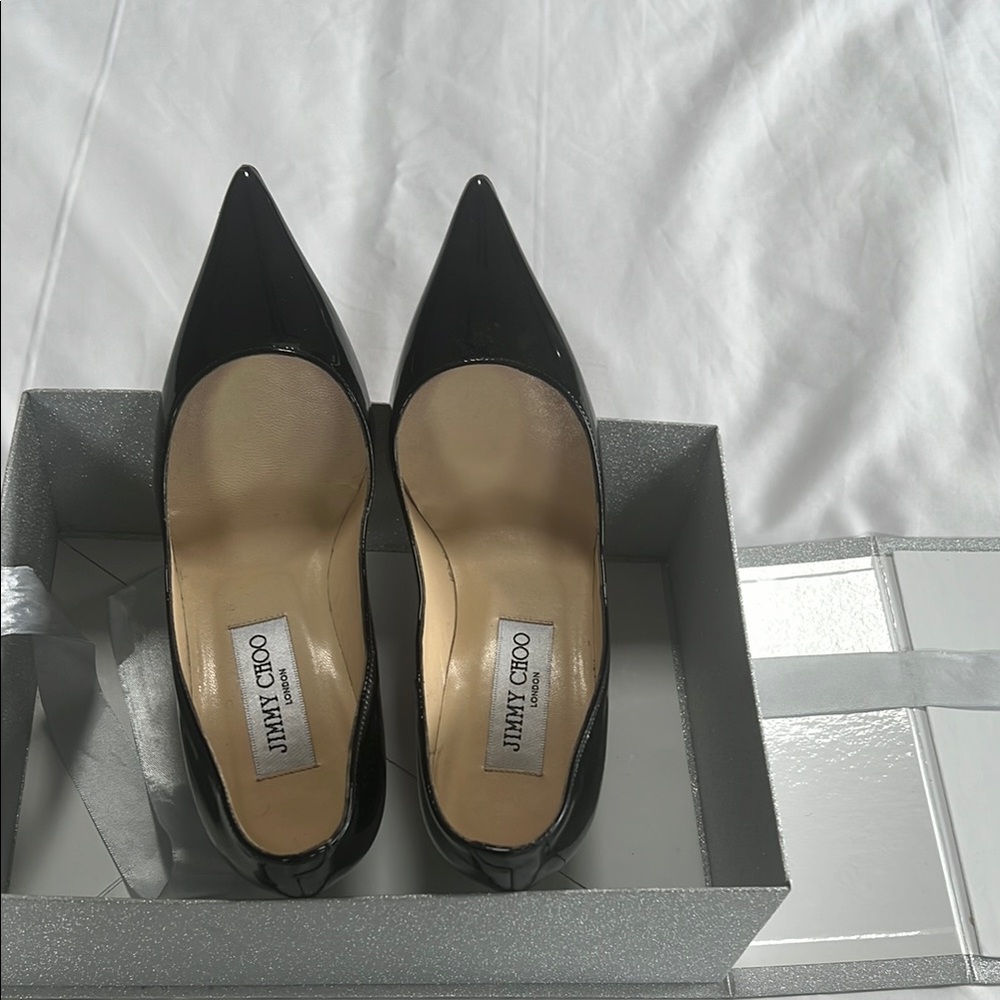 Jimmy Choo Black Patent Leather Women's Shoes